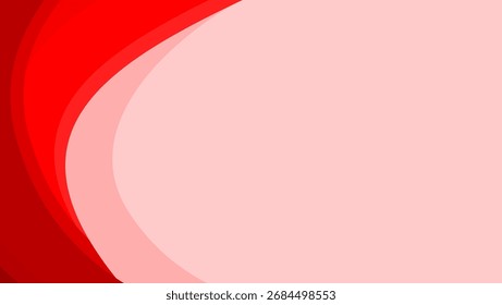 modern red abstract background with curve shape and empty space for text	