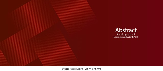 Modern Red Abstract Background with Diagonal Lines. Modern trendy design in vector illustration