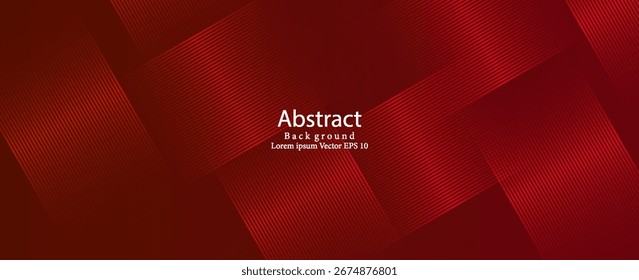 Moderner roter abstrakter Hintergrund mit diagonalen Linien. Modernes Trenddesign in Vektor EPS 10