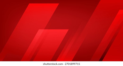 Fundo moderno vermelho abstrato com linhas diagonais e design de gradiente. Design moderno e criativo na moda em ilustração vetorial