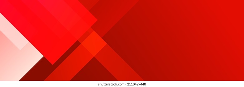 Modern red abstract banner background
