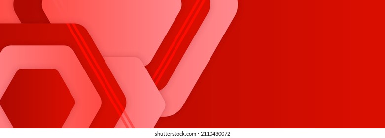 Fondo de banner rojo abstracto moderno