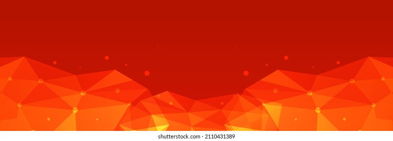 Modern red abstract banner background
