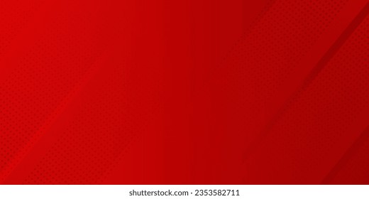 Modern red abstract banner background. Red banner template vector illustration with 3d overlap layer and geometric wave shapes