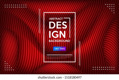 Modern red abstract wave geometric colorful background. Dynamic modern background.