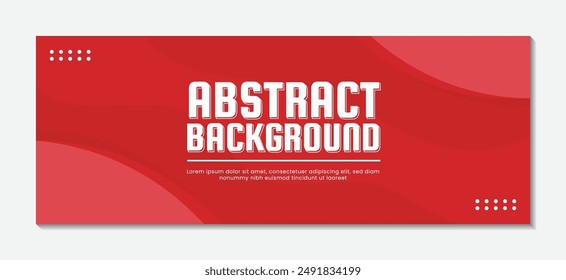 Modern red background abstract banner design, red abstract geometric background