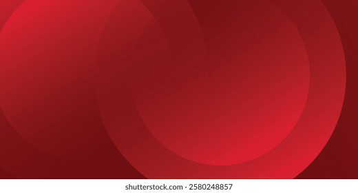 Modern red background with circles. Applicable for gift card design