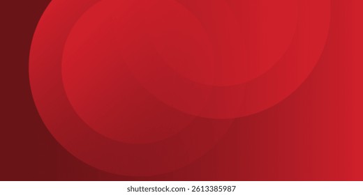 Modern red background with circles. Applicable for gift card illustration abstract