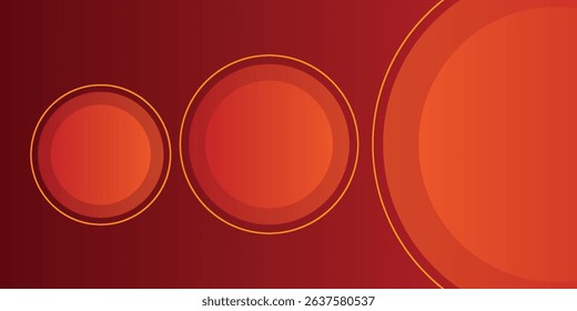 Modern red background with circles. Applicable for gift card illustration abstract modern design nice