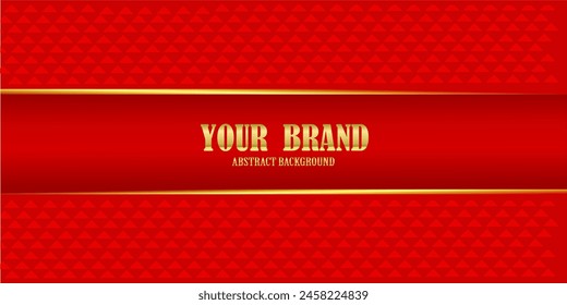 Diseño moderno de fondo rojo. Patrón de línea creativa de lujo en colores premium: rojo y oro. Diseño de Vector formal para Anuncio, catálogo de negocios, Plantilla de folletos, póster
Formatos de Vector