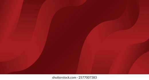 Modern red background with dynamic shapes composition abstract simple design nice