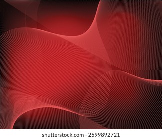 Modern Red Background Line Light Abstract