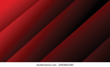 Diseño moderno de Vector de fondo abstracto rojo negro. Fondo Abstractas degradado rojo oscuro con Formas geométricas.