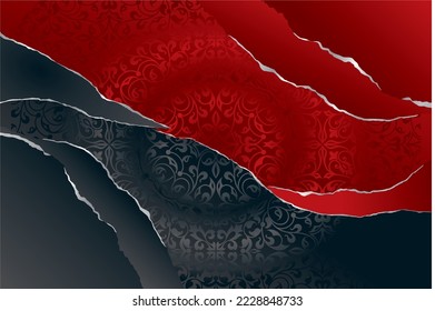 Modern red and black cover, Creative premium abstract with red and black marble background. Luxury vector collection for invitation, brochure template, luxury