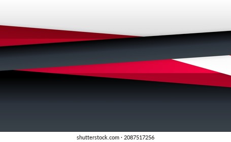 Modern red black white abstract presentation background with corporate concept