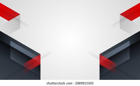 Modern red black white abstract presentation background with corporate concept