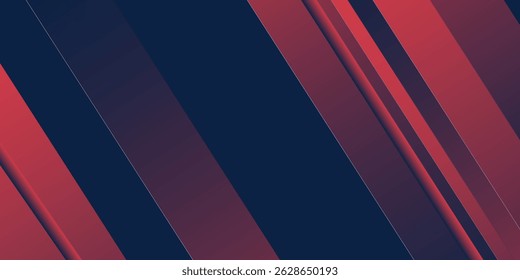 Modern red blue business background. Red maroon and dark blue gradient with stylish line and square decoration suit for presentation design 

