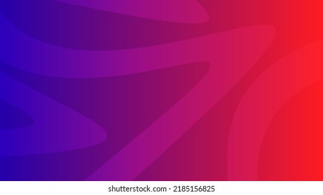 Modern red and blue gradient backgrounds with wave lines. Header banner. Bright geometric abstract presentation backdrops. Vector illustration