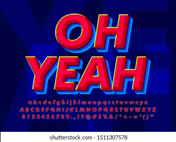 Modern Red And Blue Text Effect