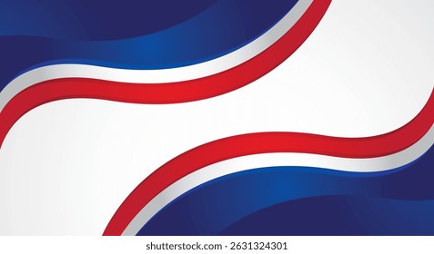 Modern red blue wave abstract white background