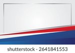 Modern red blue white abstract background for certificate