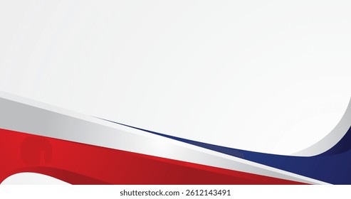 Modern red blue white geometric background