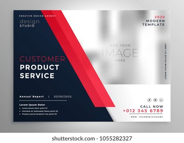 Modern Red Business Presentation Flyer Template