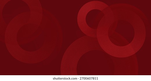 Moderner roter Kreis Hintergrund mit dynamischen Formen Komposition Vektorgrafik abstrakt einfach modern