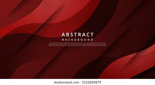 Modern red colorful liquid geometric background, with circle shape. eps10 vector