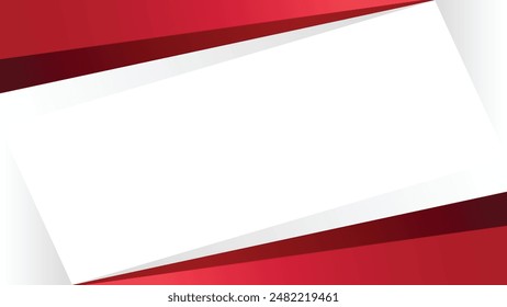 Modern red curve background vector illustration. Red abstract background with curve and copy space for design.