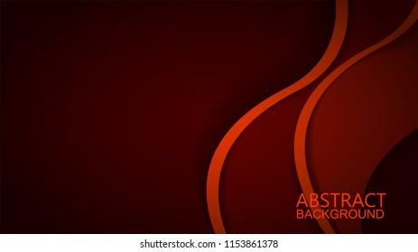 Modern Red Curve Vector Background 