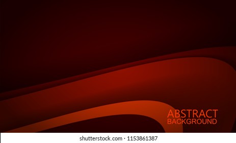 Modern Red Curve Vector Background 