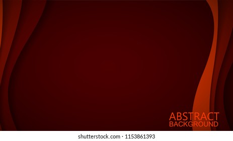 Modern Red Curve Vector Background 