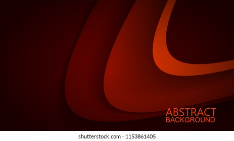 Modern Red Curve Vector Background 