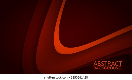 Modern Red Curve Vector Background 