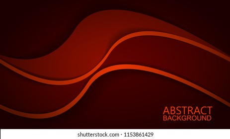 Modern Red Curve Vector Background 