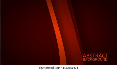 Modern Red Curve Vector Background 