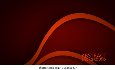 Modern Red Curve Vector Background 