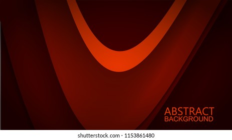 Modern Red Curve Vector Background 
