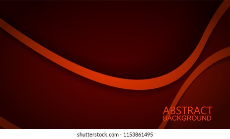 Modern Red Curve Vector Background 