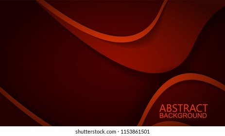 Modern Red Curve Vector Background 