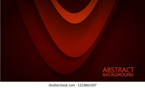 Modern Red Curve Vector Background 