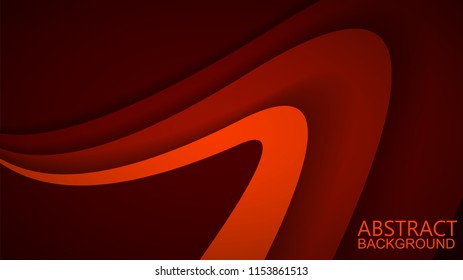 Modern Red Curve Vector Background 