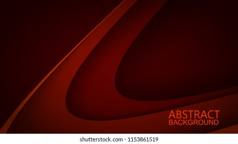 Modern Red Curve Vector Background 