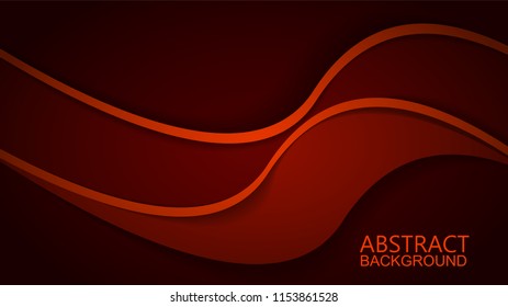 Modern Red Curve Vector Background 