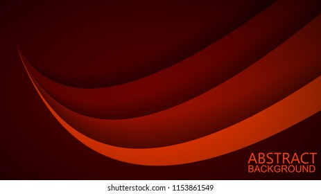 Modern Red Curve Vector Background 