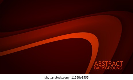 Modern Red Curve Vector Background 