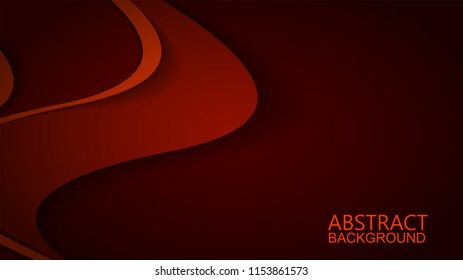 Modern Red Curve Vector Background 
