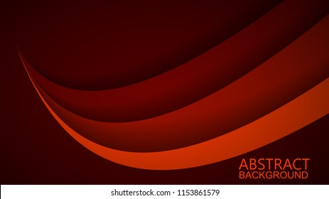 Modern Red Curve Vector Background 