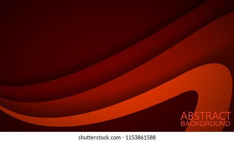 Modern Red Curve Vector Background 